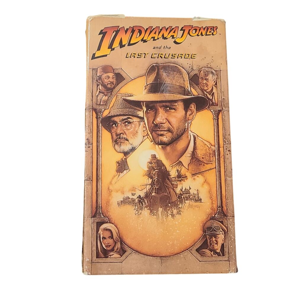 Indiana Jones and the Last Crusade VHS 1989 Paramount Watermarks
